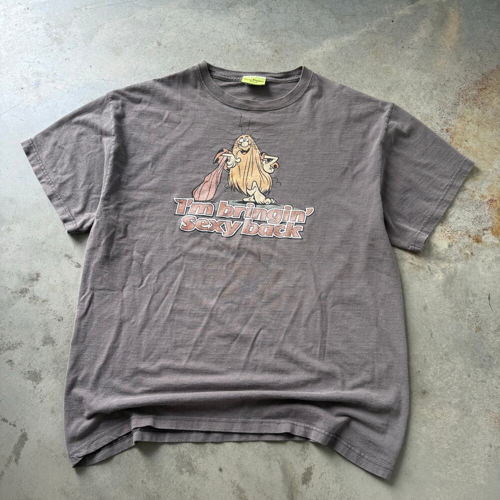 Vintage Y2K Captain Caveman Hanna-Barbera Cartoon Promo T-shirt Size Large